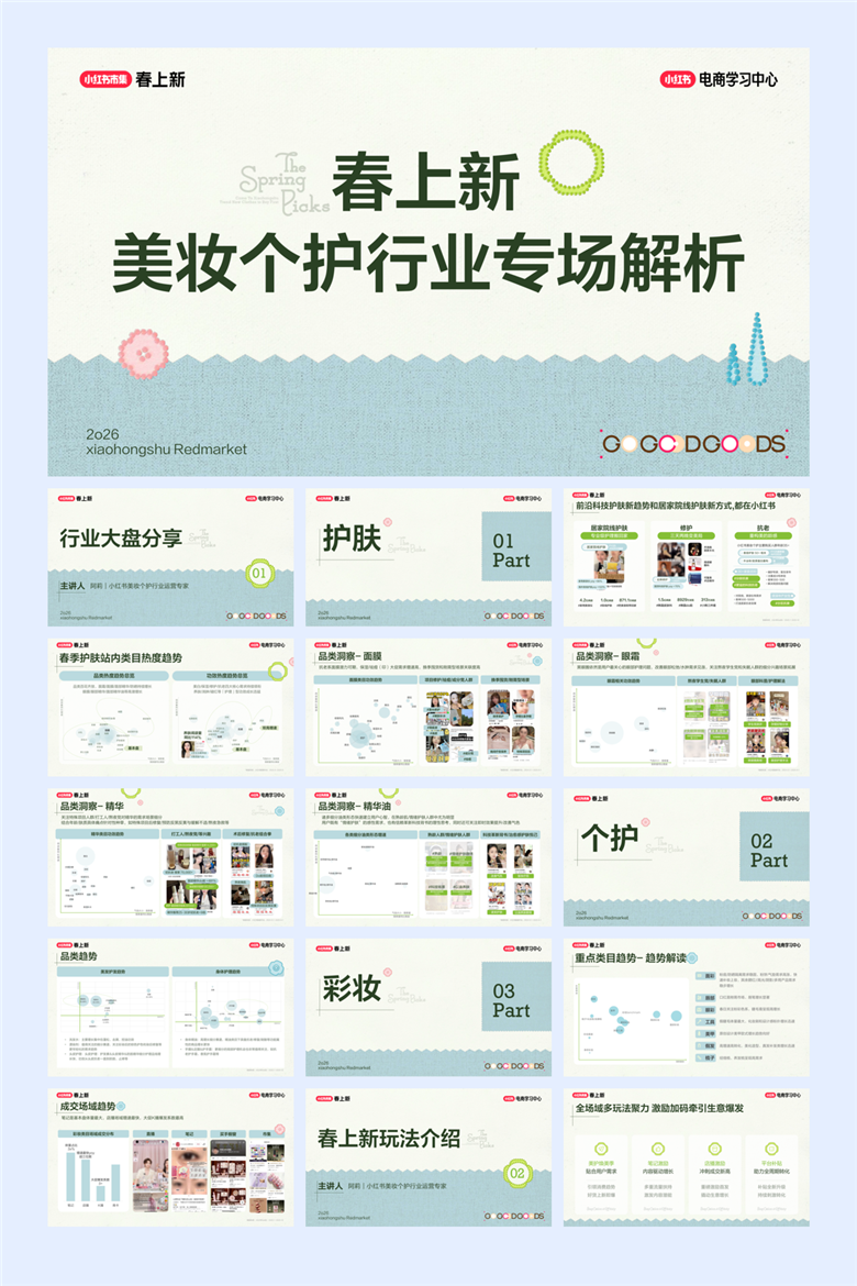 2026小红书春上新系列PPT案例合集（500页）