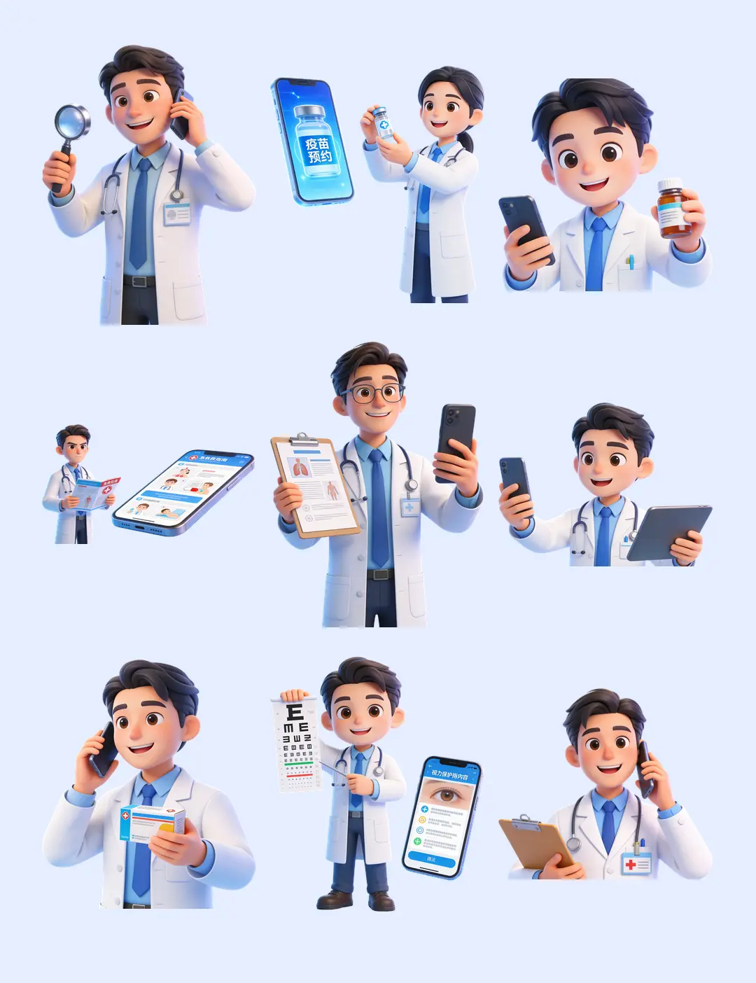 40张高清可商用线上医疗素材【SY17】