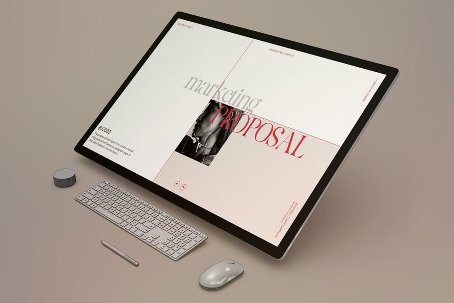 营销建议PPT模板 (PPTX)