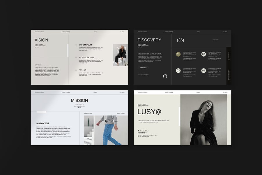 品牌策略PPT模板 (PPTX)