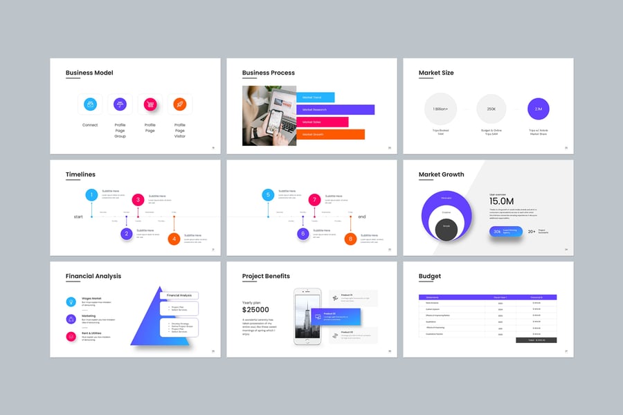 营销计划PPT模板 (PPTX)