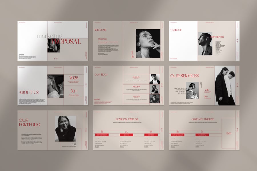 营销建议PPT模板 (PPTX)