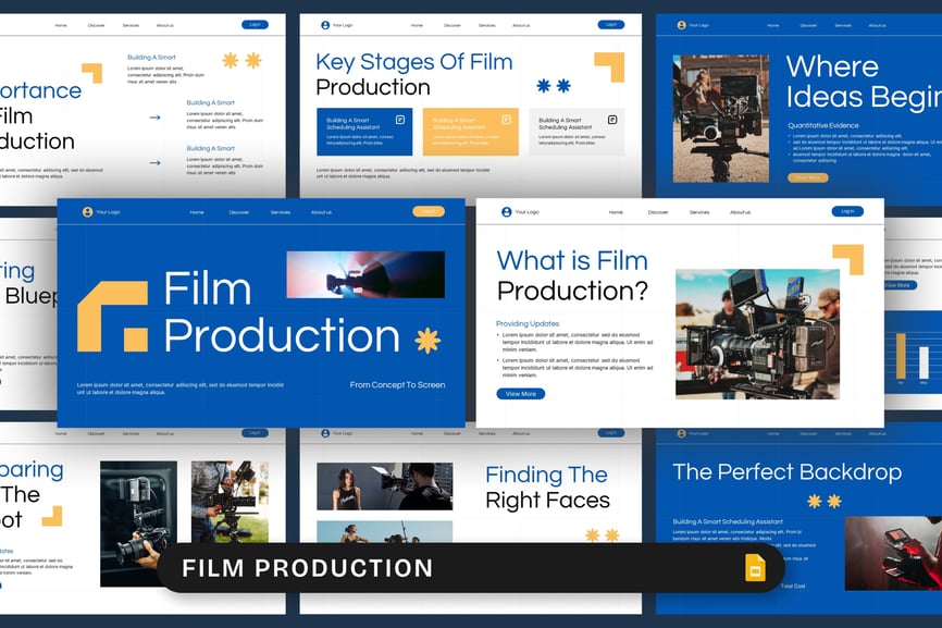 电影制作PPT模板 (PPTX)