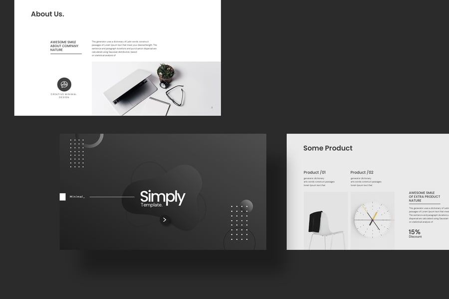 极简主义设计师必备PPT模板 (PPTX)