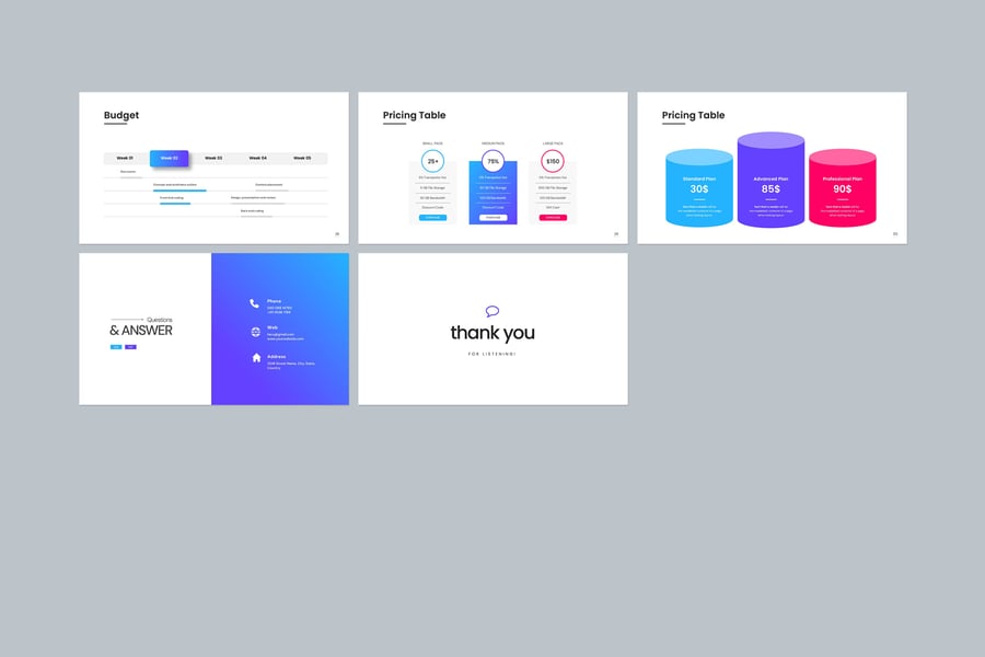 营销计划PPT模板 (PPTX)