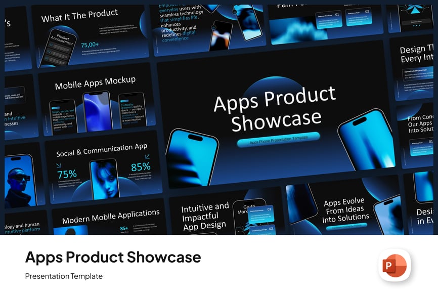 APP介绍应用程序演示文稿PPT模板 (PPTX)