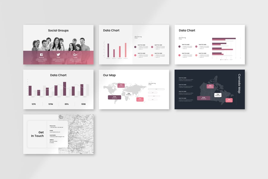 营销计划演示PPT模板 (PPTX)