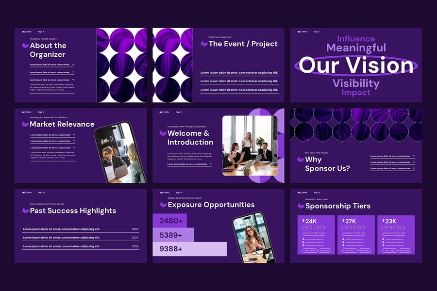 赞助推销PPT模板 (PPTX)