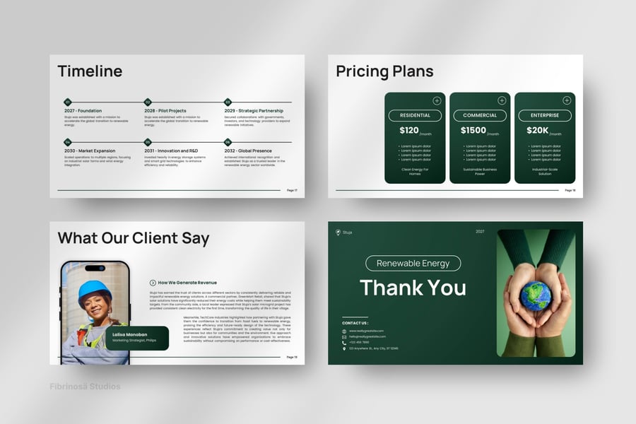 可再生能源介绍PPT模板 (PPTX)