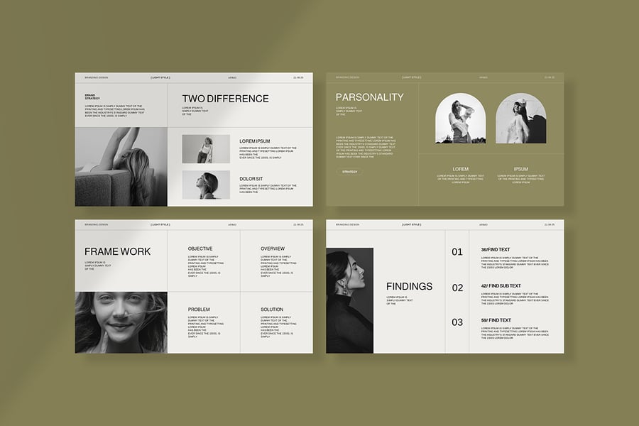 品牌策略PPT模板 (PPTX)