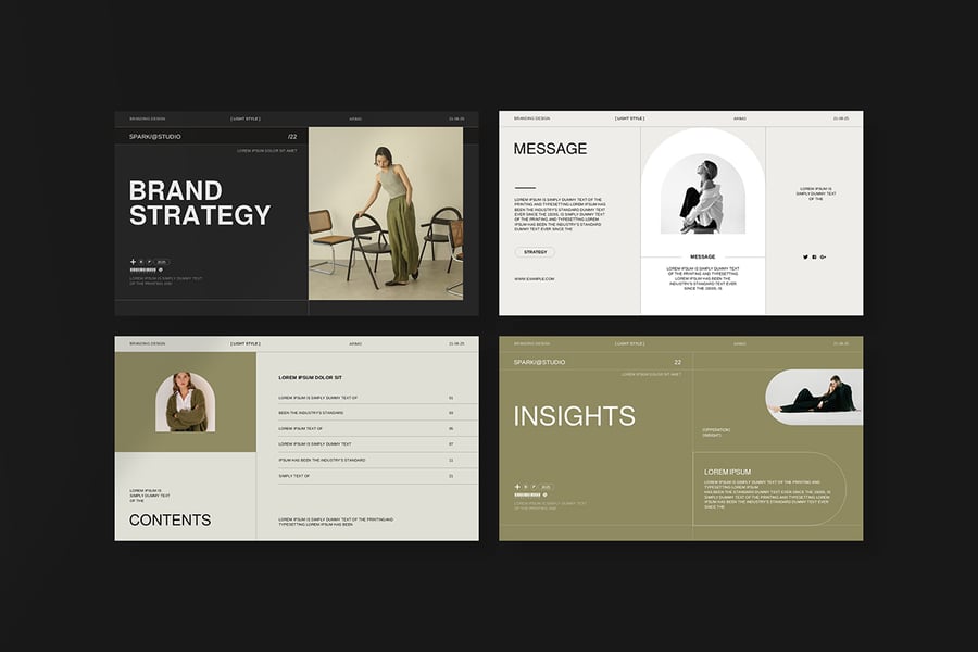 品牌策略PPT模板 (PPTX)