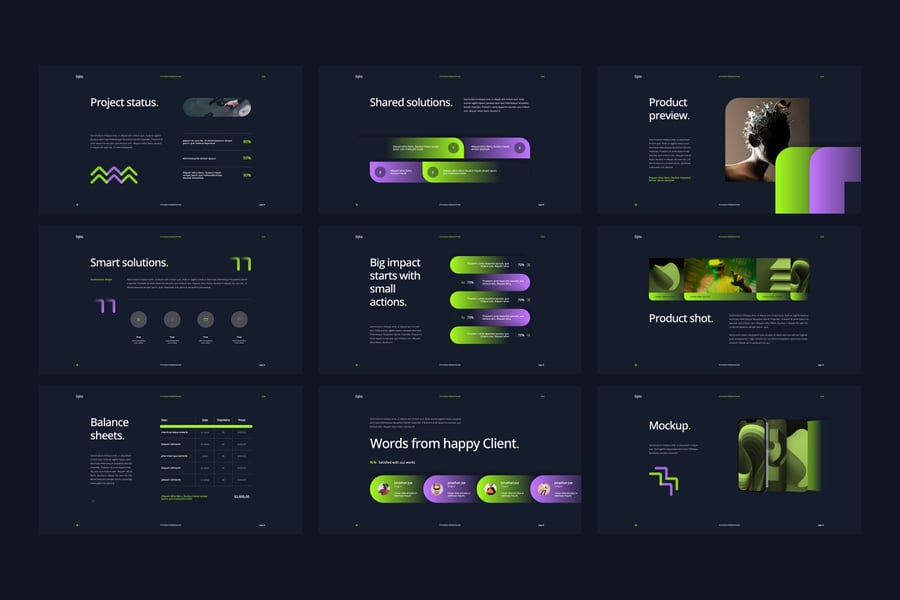 时尚高端项目介绍PPT模板 (PPTX)