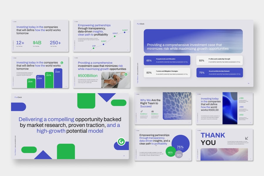 资金融资路演PPT模板 (PPTX)