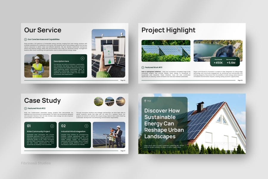 可再生能源项目介绍PPT模板 (PPTX)