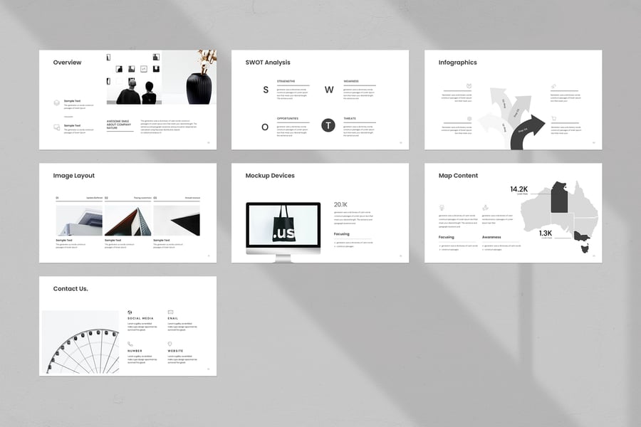 极简主义设计师必备PPT模板 (PPTX)