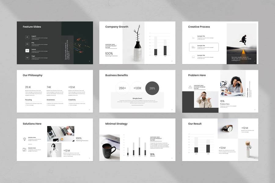 极简主义设计师必备PPT模板 (PPTX)