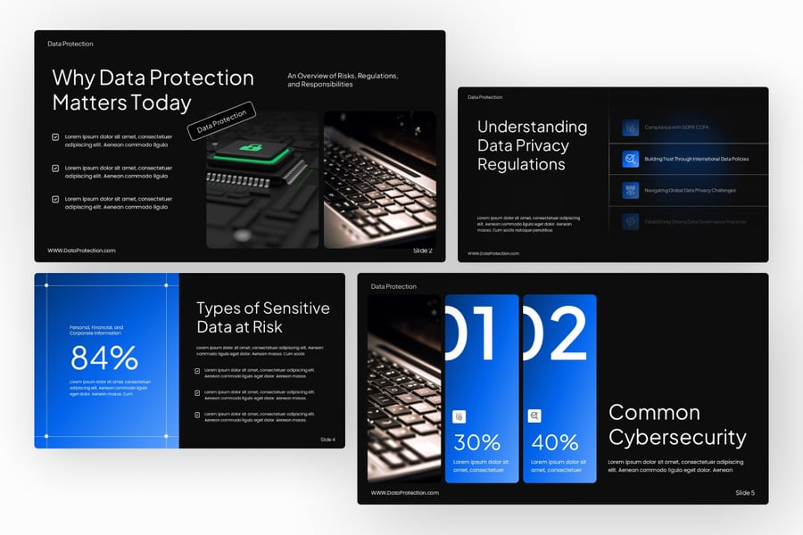 数据保护PPT模板 (PPTX)