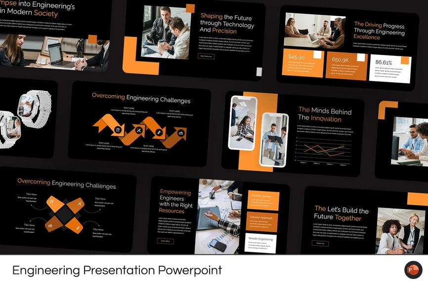 工程演示文稿PPT模板 (PPT,PPTX)