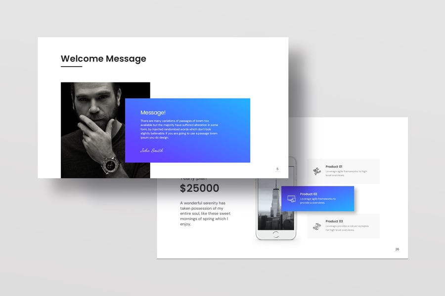 营销计划PPT模板 (PPTX)