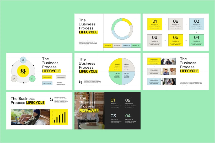 过程流PPT模板 (PPTX)