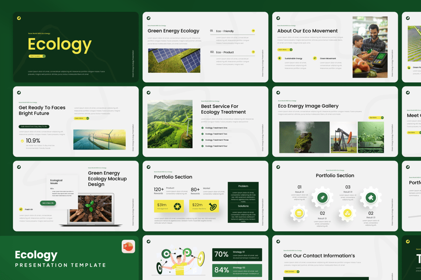 生态环境PPT模板 (PPTX)