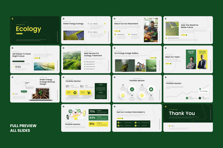 生态环境PPT模板 (PPTX)