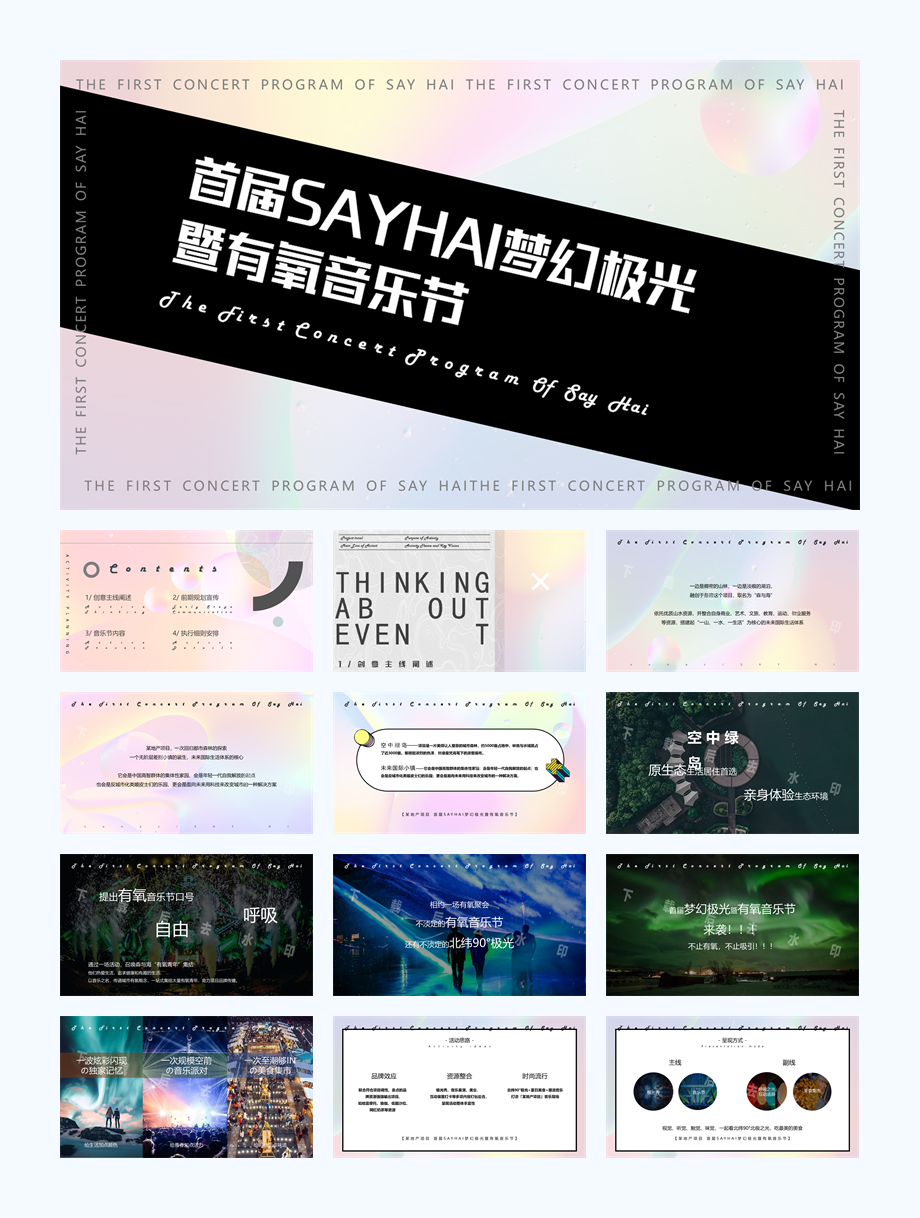 首届SAYHAI梦幻极光暨有氧音乐节活动策划方案.pptx