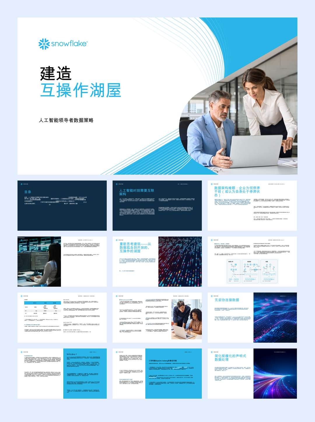 Snowflake_人工智能领导者数据策略建造互操作湖屋-30页.pdf