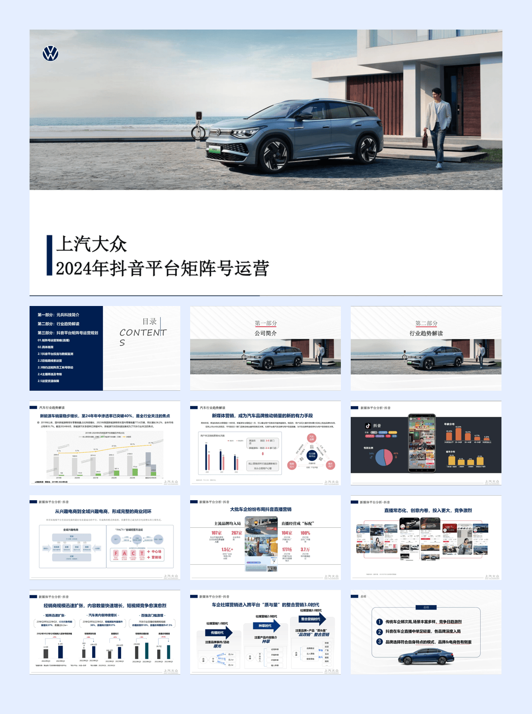 2024大众汽车抖音平台矩阵号运营方案.pdf