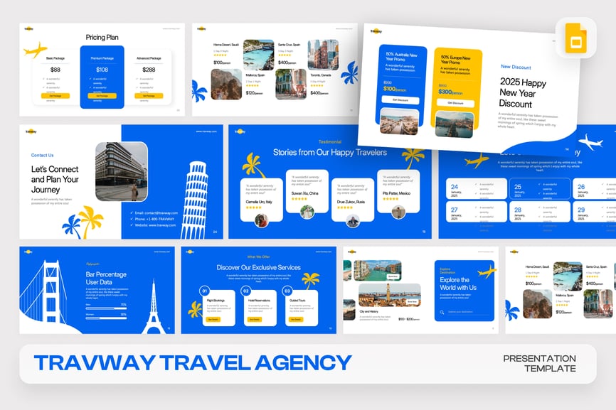 旅行社 Google 幻灯片