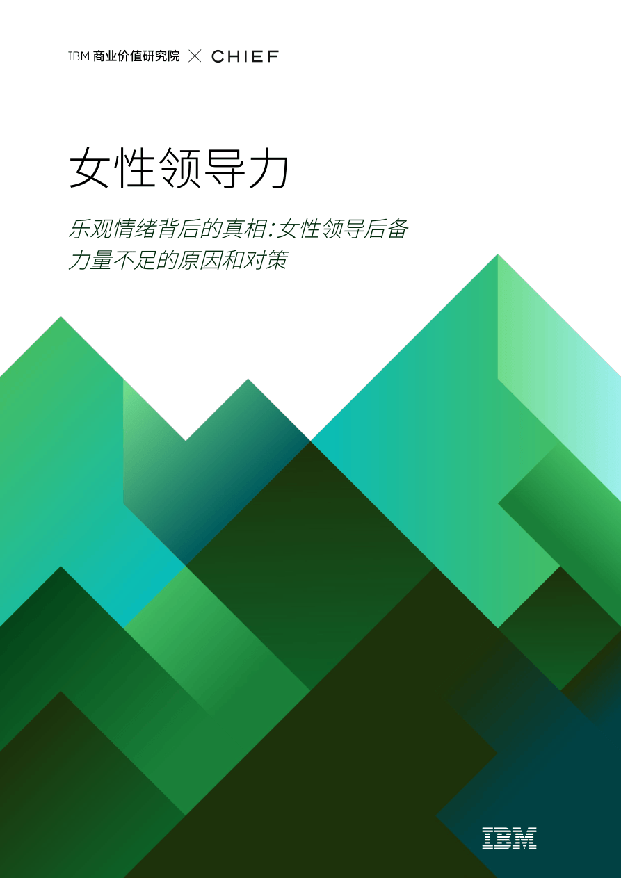 IBM-女性领导力 乐观情绪背后的真相：女性领导后备力量不足的原因和对策-38页.pdf