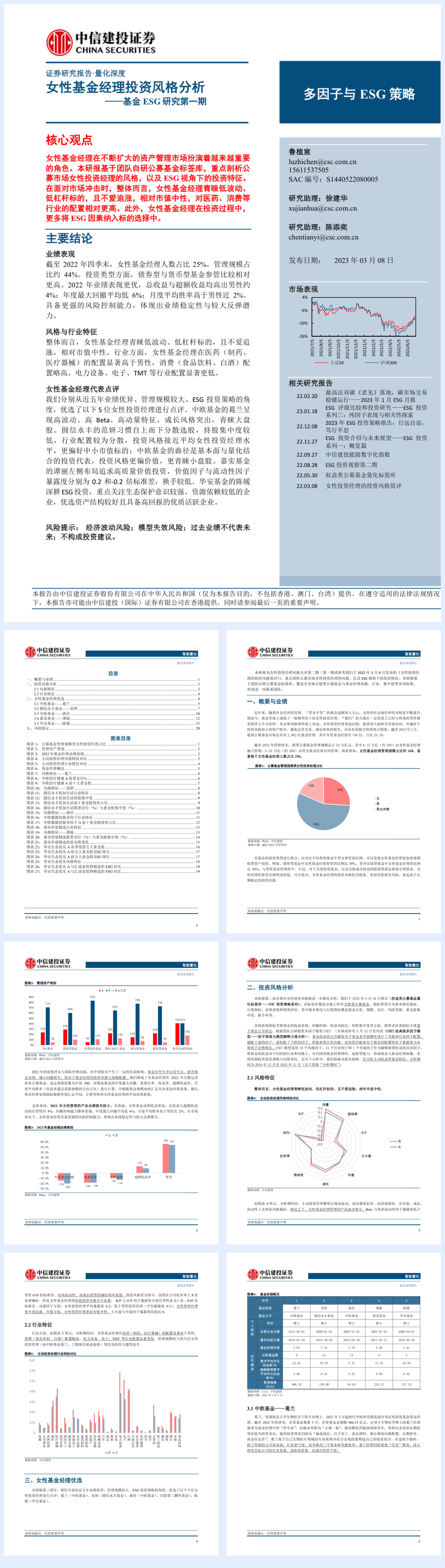 基金ESG研究第一期：女性基金经理投资风格分析-20230308-中信建投-24页.pdf
