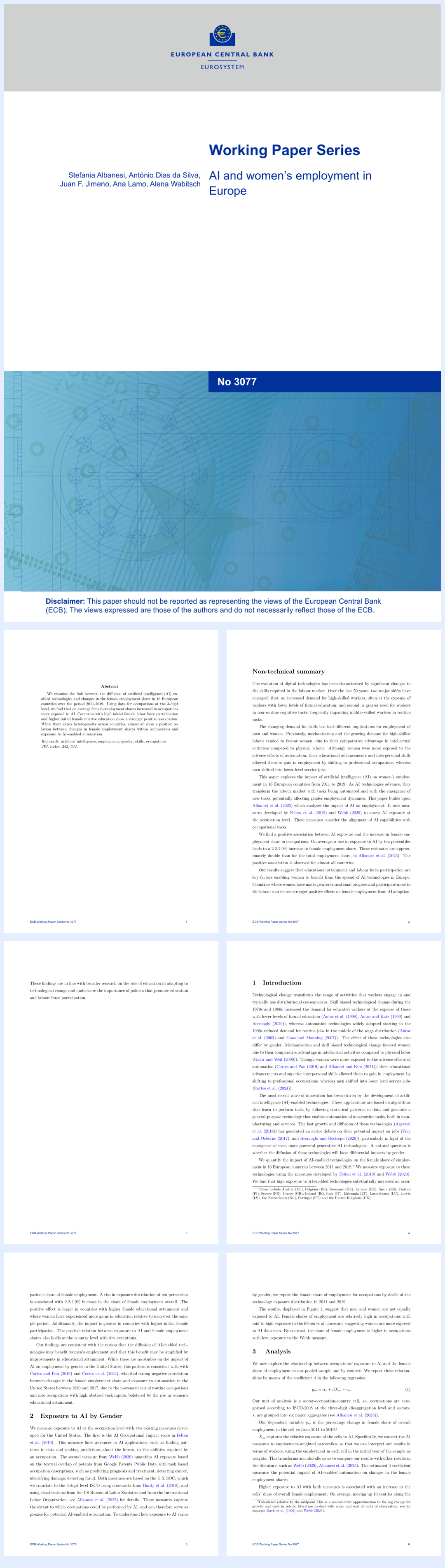欧洲央行-人工智能与欧洲女性就业（英）-2025.7-17页.pdf