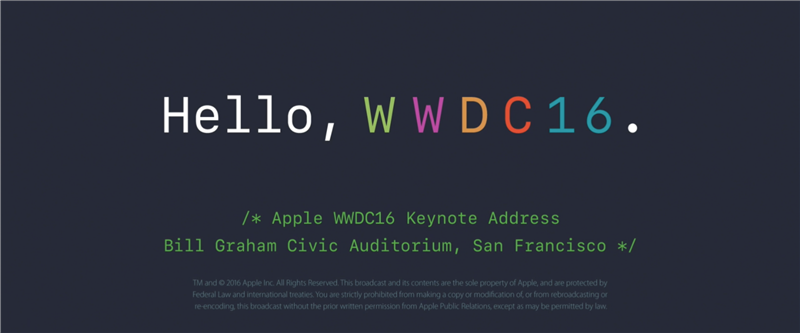2016 WWDC 发布会幻灯片.pdf
