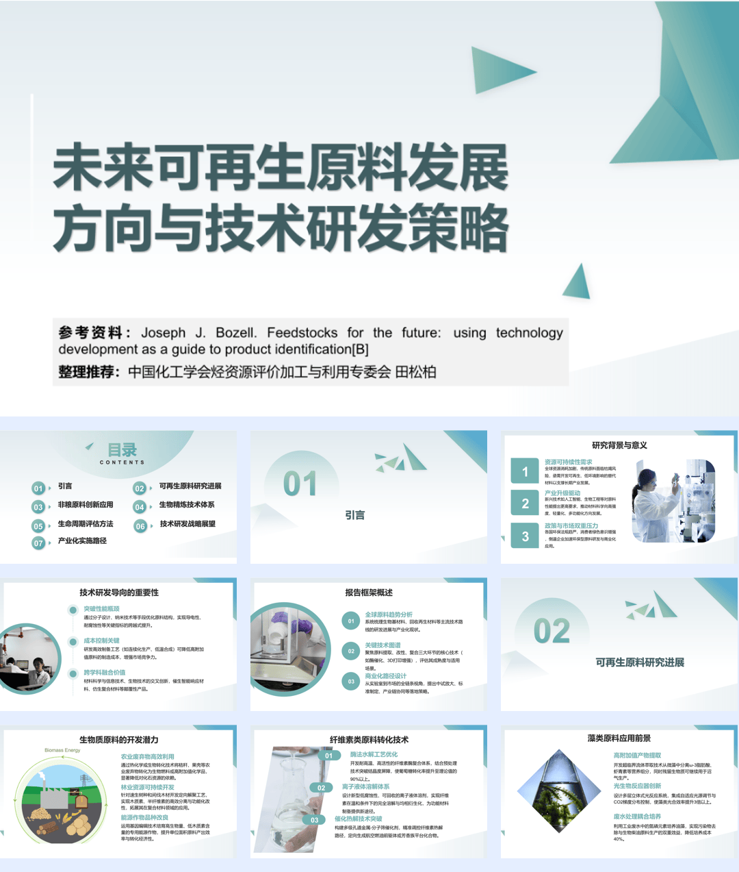 未来可再生原料发展方向与技术研发策略-31页.pdf